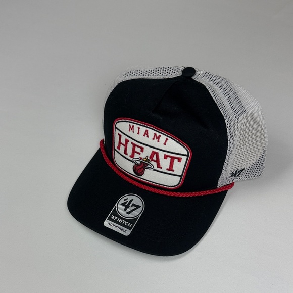 47 Brand Miami Heat Black and White Hat - Picture 3 of 5